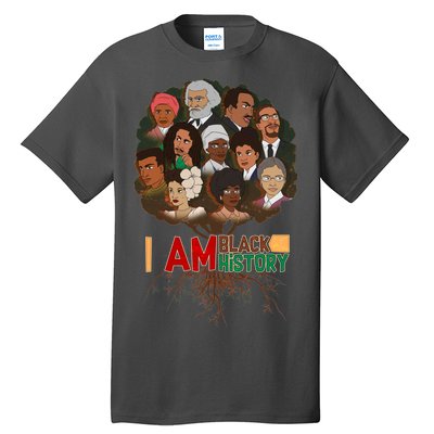 I Am Black History Tree Roots Tall T-Shirt