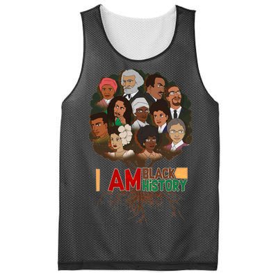 I Am Black History Tree Roots Mesh Reversible Basketball Jersey Tank