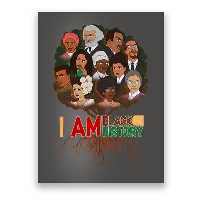 I Am Black History Tree Roots Poster