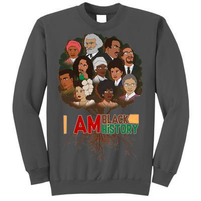 I Am Black History Tree Roots Tall Sweatshirt