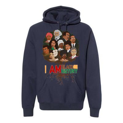 I Am Black History Tree Roots Premium Hoodie