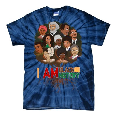 I Am Black History Tree Roots Tie-Dye T-Shirt