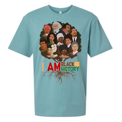 I Am Black History Tree Roots Sueded Cloud Jersey T-Shirt