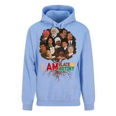 I Am Black History Tree Roots Unisex Surf Hoodie