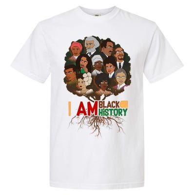 I Am Black History Tree Roots Garment-Dyed Heavyweight T-Shirt