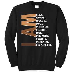 I Am Black Woman Educated Black History Month Sweatshirt