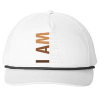 I Am Black Woman Educated Black History Month Snapback Five-Panel Rope Hat