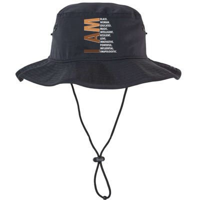 I Am Black Woman Educated Black History Month Legacy Cool Fit Booney Bucket Hat