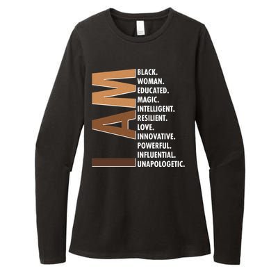 I Am Black Woman Educated Black History Month Womens CVC Long Sleeve Shirt