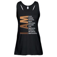 I Am Black Woman Educated Black History Month Ladies Essential Flowy Tank