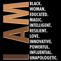 I Am Black Woman Educated Black History Month Flatbill Hat