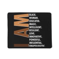 I Am Black Woman Educated Black History Month Mousepad