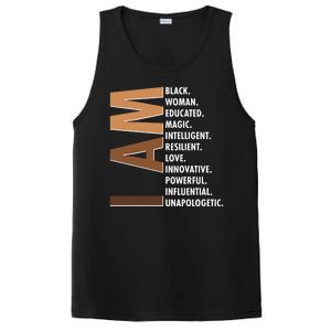 I Am Black Woman Educated Black History Month PosiCharge Competitor Tank