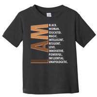 I Am Black Woman Educated Black History Month Toddler T-Shirt