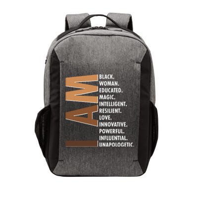 I Am Black Woman Educated Black History Month Vector Backpack