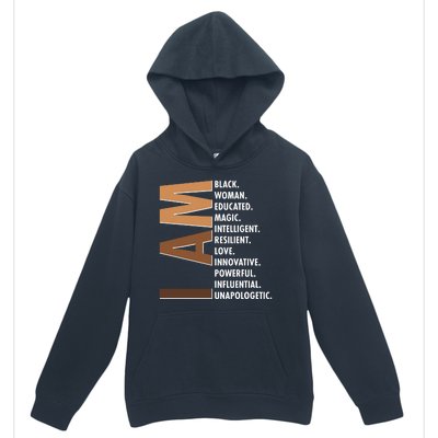 I Am Black Woman Educated Black History Month Urban Pullover Hoodie