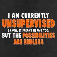 I Am Currently Unsupervised The Possibilities Are Endless Garment-Dyed Fleece Hoodie