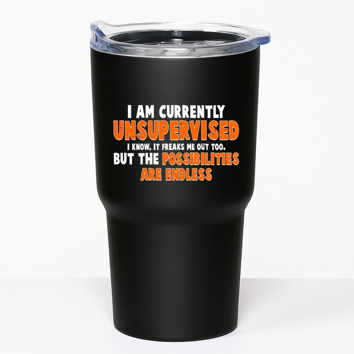 I Am Currently Unsupervised The Possibilities Are Endless Tumbler