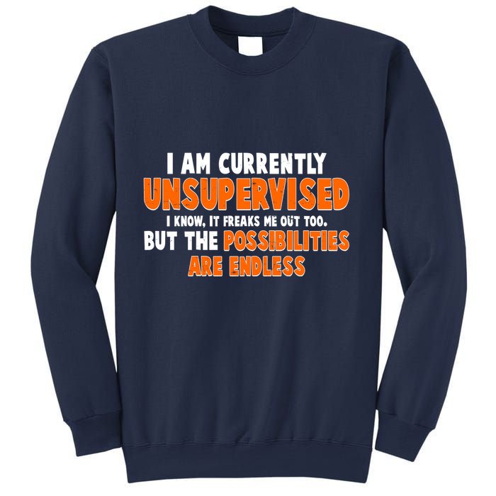 I Am Currently Unsupervised The Possibilities Are Endless Sweatshirt