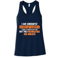 I Am Currently Unsupervised The Possibilities Are Endless Womens Tank Top
