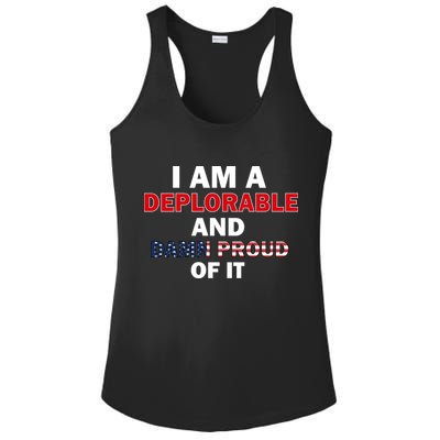 I Am Deplorable And I'm Proud Ladies PosiCharge Competitor Racerback Tank