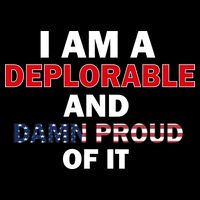 I Am Deplorable And I'm Proud Cropped Pullover Crew