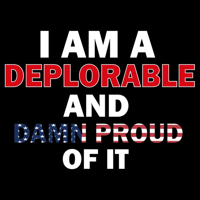 I Am Deplorable And I'm Proud Cropped Pullover Crew