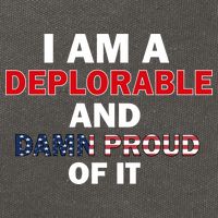 I Am Deplorable And I'm Proud Cotton Canvas Backpack