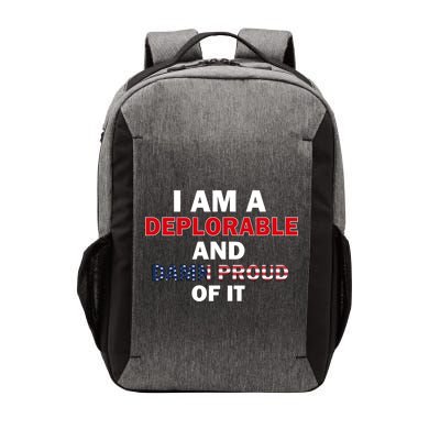 I Am Deplorable And I'm Proud Vector Backpack