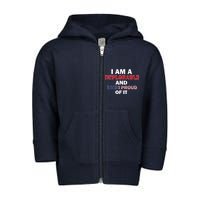 I Am Deplorable And I'm Proud Toddler Zip Fleece Hoodie