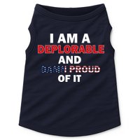 I Am Deplorable And I'm Proud Doggie Tank