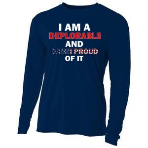 I Am Deplorable And I'm Proud Cooling Performance Long Sleeve Crew