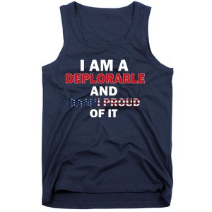 I Am Deplorable And I'm Proud Tank Top