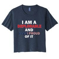 I Am Deplorable And I'm Proud Crop Top
