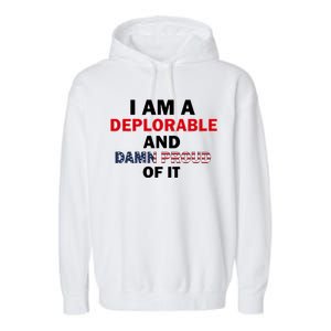 I Am Deplorable And I'm Proud Garment-Dyed Fleece Hoodie