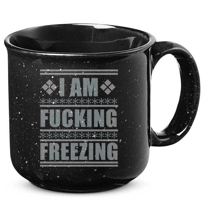 I Am F*cking Freezing Ugly X-mas 15oz Campfire Ceramic Mug