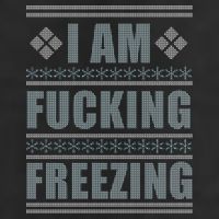 I Am F*cking Freezing Ugly X-mas 15oz Campfire Ceramic Mug