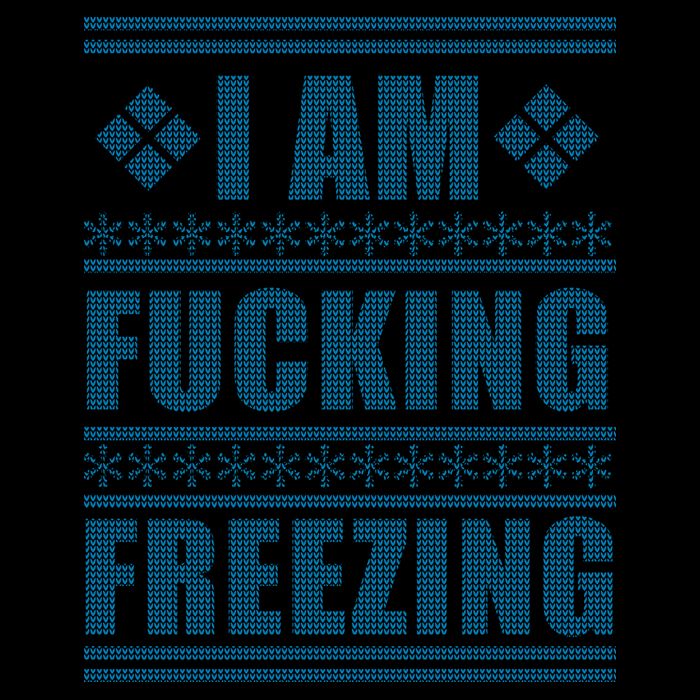 I Am F*cking Freezing Ugly X-mas 16oz Travel Tumbler