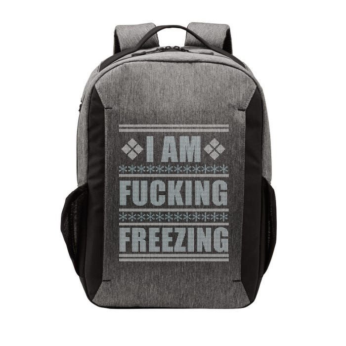 I Am F*cking Freezing Ugly X-mas Vector Backpack