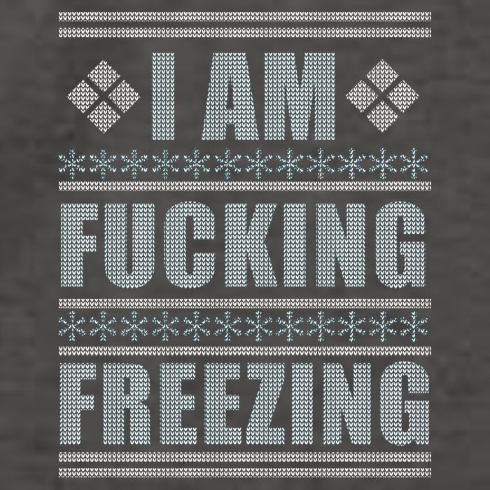 I Am F*cking Freezing Ugly X-mas Vector Backpack