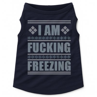 I Am F*cking Freezing Ugly X-mas Doggie Tank