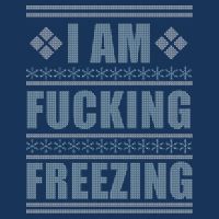 I Am F*cking Freezing Ugly X-mas Drawstring Bag