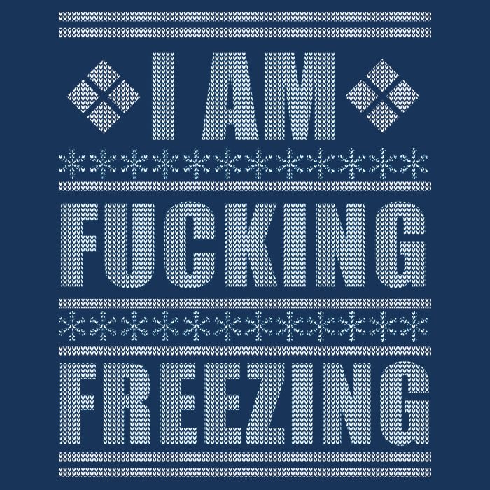 I Am F*cking Freezing Ugly X-mas Drawstring Bag