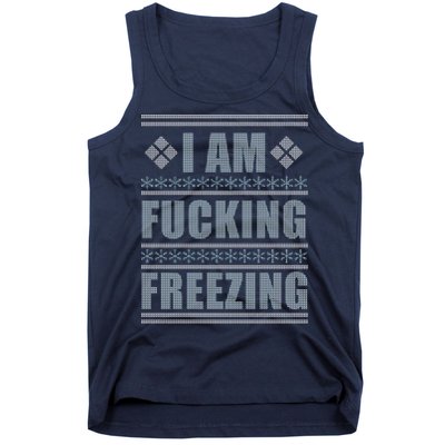 I Am F*cking Freezing Ugly X-mas Tank Top