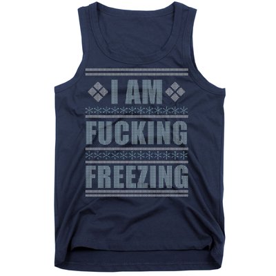 I Am F*cking Freezing Ugly X-mas Tank Top