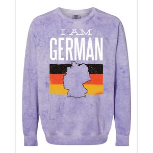 I Am German Colorblast Crewneck Sweatshirt