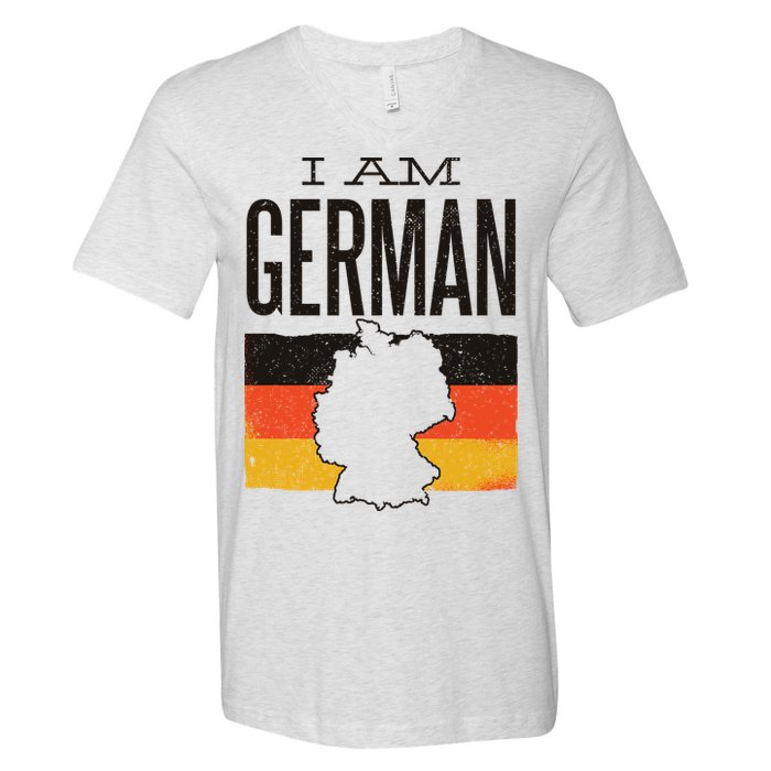 I Am German V-Neck T-Shirt