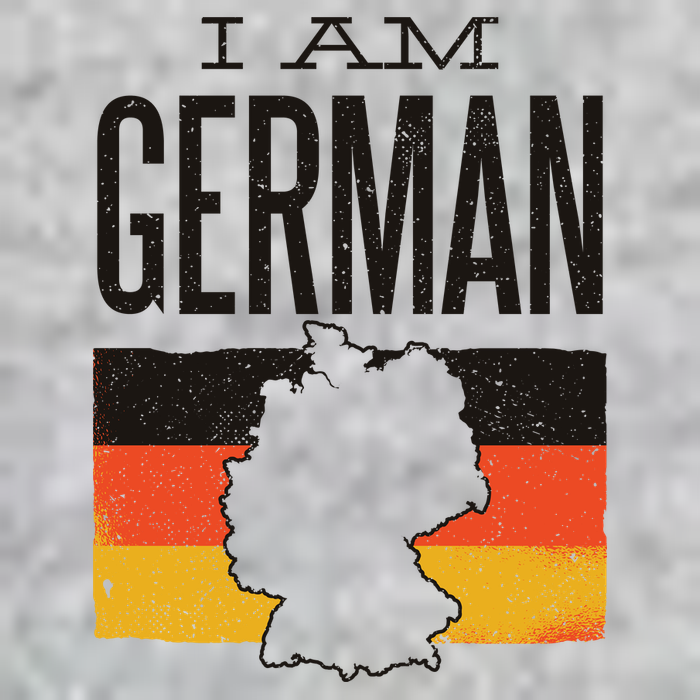 I Am German V-Neck T-Shirt