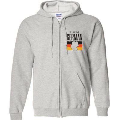I Am German Full Zip Hoodie