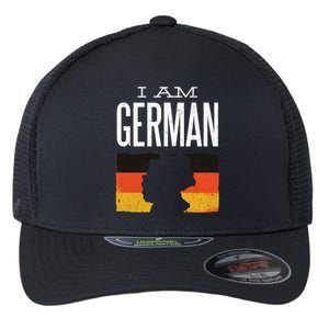 I Am German Flexfit Unipanel Trucker Cap